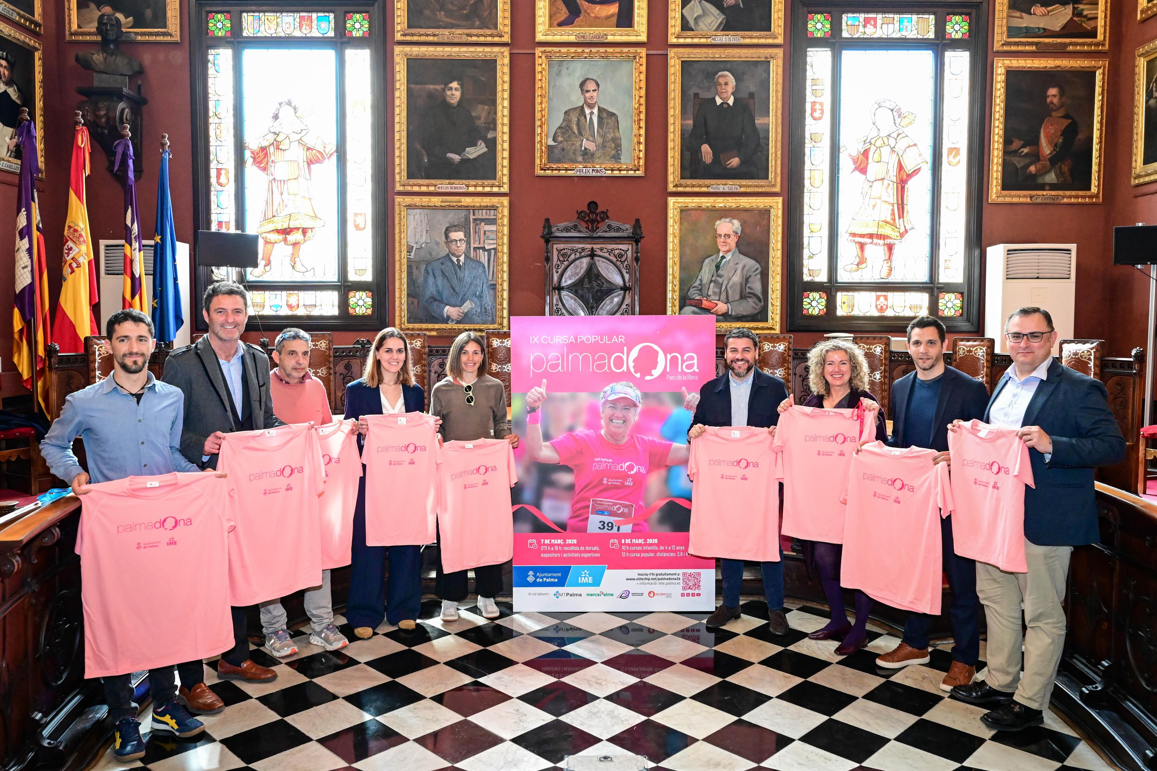 Cort presenta la IX edició de la Cursa Popular PalmaDona, que se celebrarà al Parc de Sa Riera el pròxim 8 de març