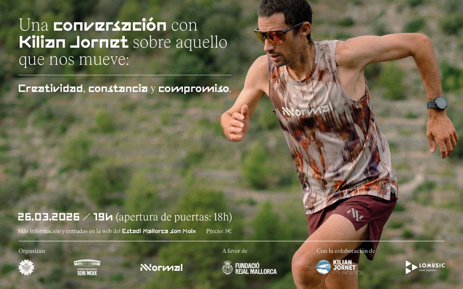 Kilian Jornet, referente mundial del trail running, protagoniza una charla inspiracional en el próximo RCD Mallorca Business Club