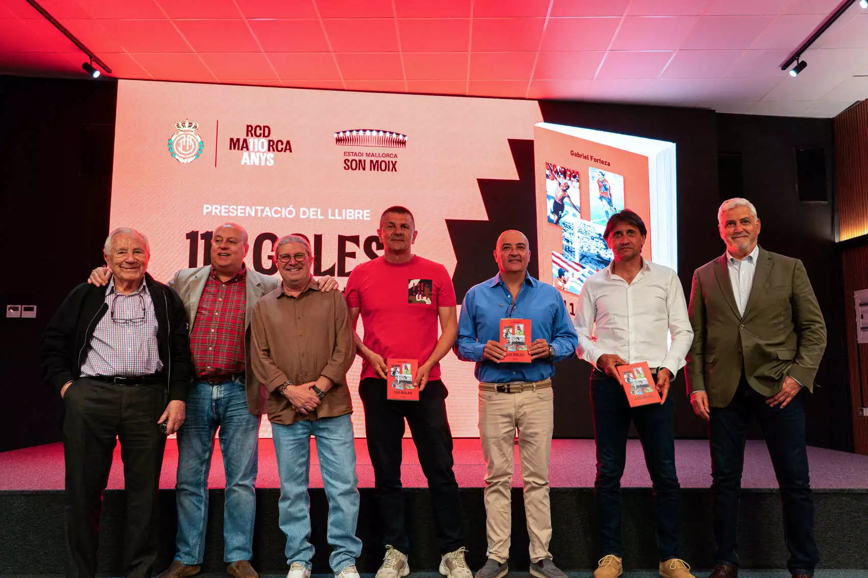 El Estadi Mallorca Son Moix acoge la presentación del libro “110 GOLES” de Gabriel Forteza