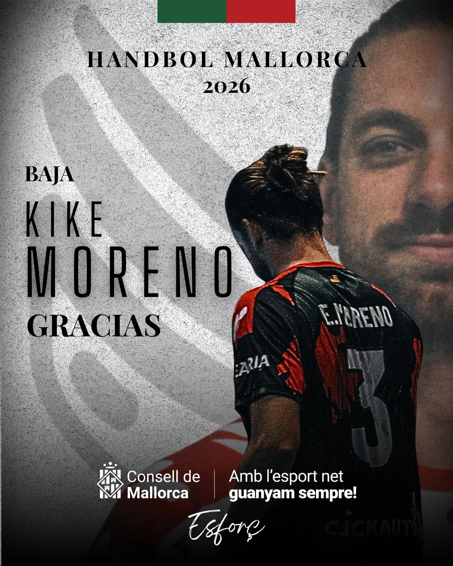 Kike Moreno no continuará con el Handbol Mallorca