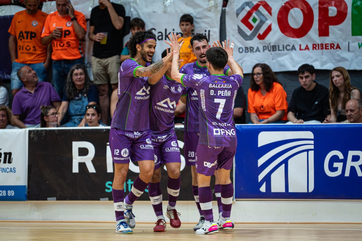 Goleada y gran victoria del palma Futsal en Tudela (3-7)
