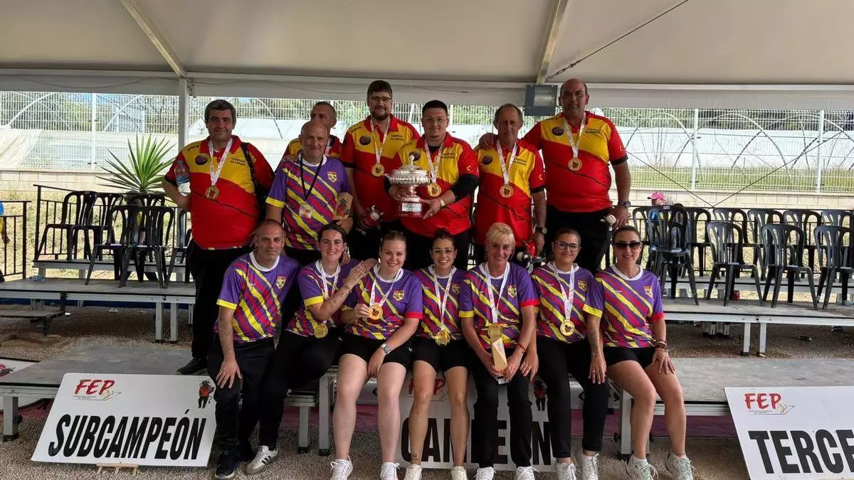 Baleares reina en la petanca nacional con el oro masculino y el ascenso femenino