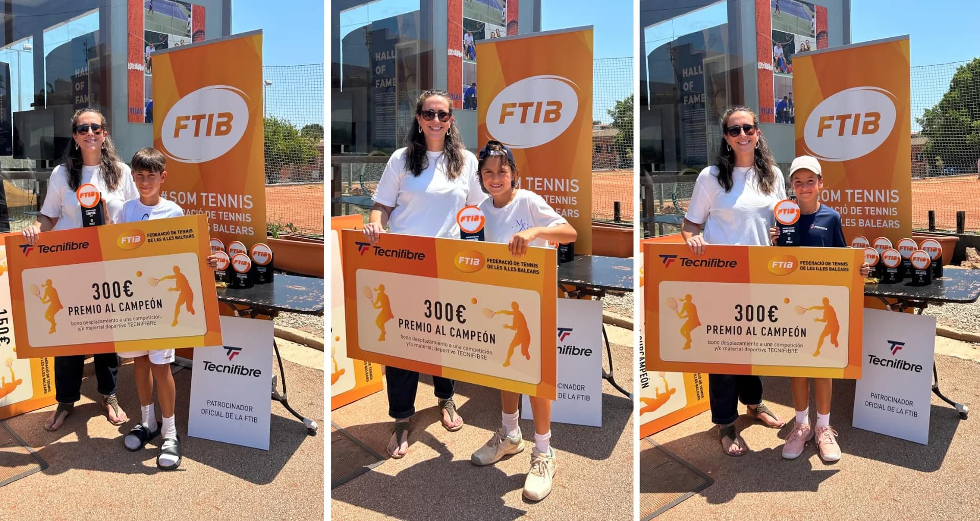 Ian Marco, Marcos Morano y Clara Romero, campeones de Baleares sub-10