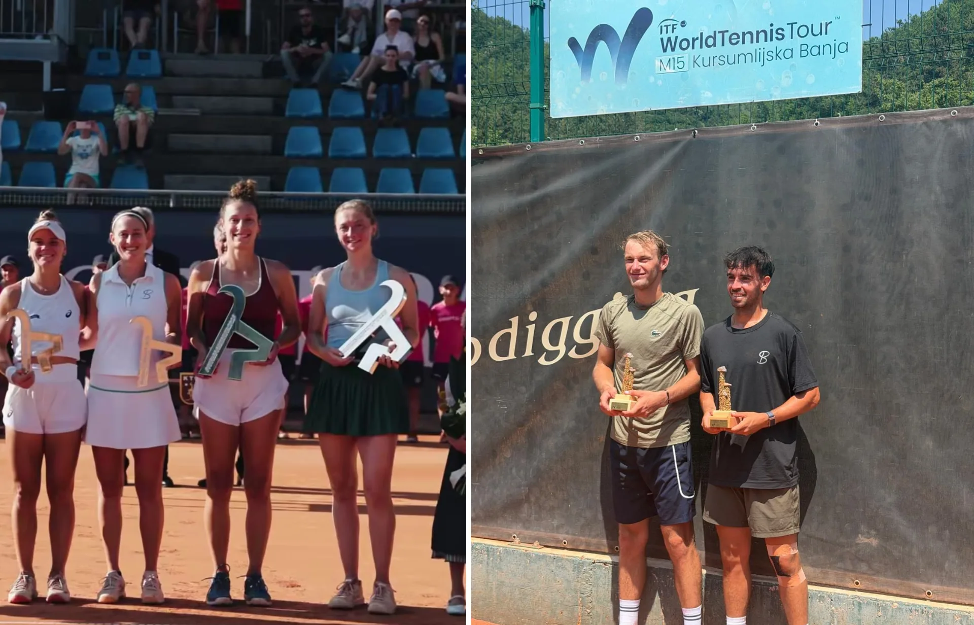 YVONNE CAVALLÉ, FINALISTA DE DOBLES EN KITZBÜHEL, Y PEDRO VIVES CAMPEÓN DE DOBLES EN SERBIA