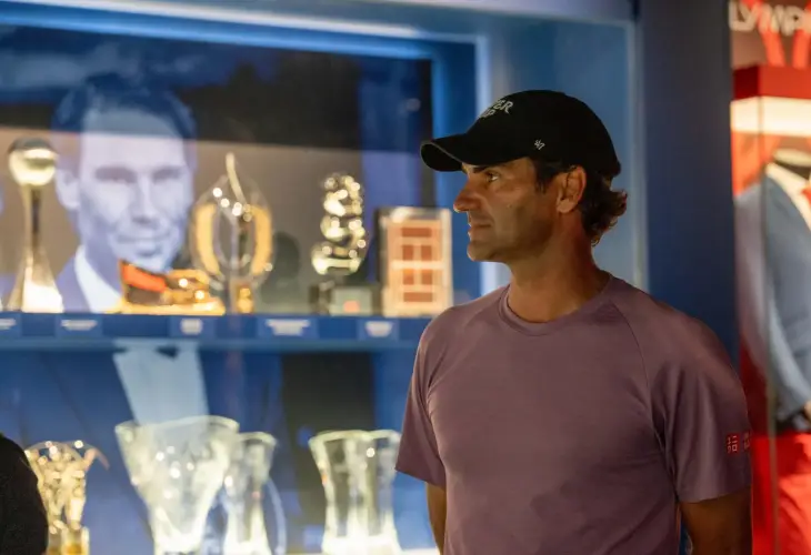 Federer se deshace en elogios hacia el renovado Museo Rafa Nadal: "Ahora es realmente espectacular"