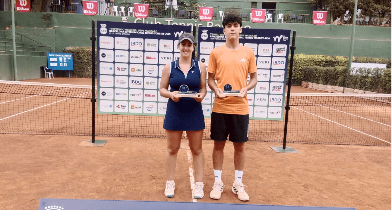 SELENA ROMERO CAMPEONA DE DOBLES Y TONI ESCARDA FINALISTA DE DOBLES EN EL ITF J100 DE TARRAGONA